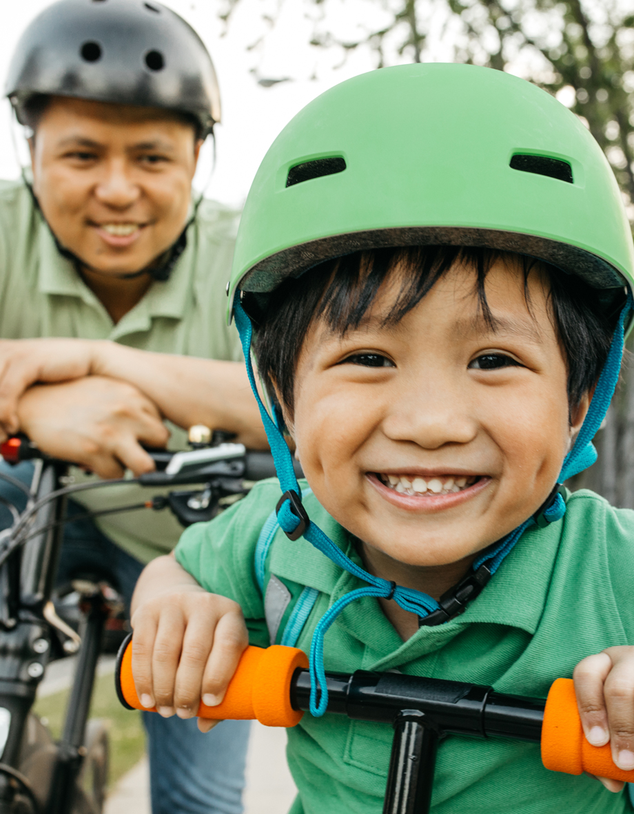 Teach kids to swim and bicycle at a young age, and make these routine activities.