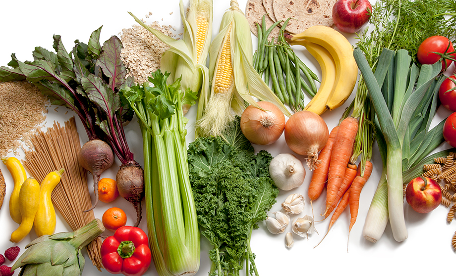 Fruits and vegetables are fiber-rich foods.