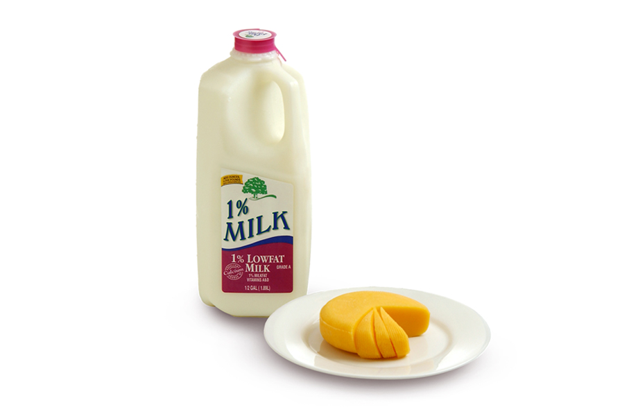 Offer fat-free (skim) or low-fat (1%) milk (instead of whole or 2% milk) to children once they are age two.