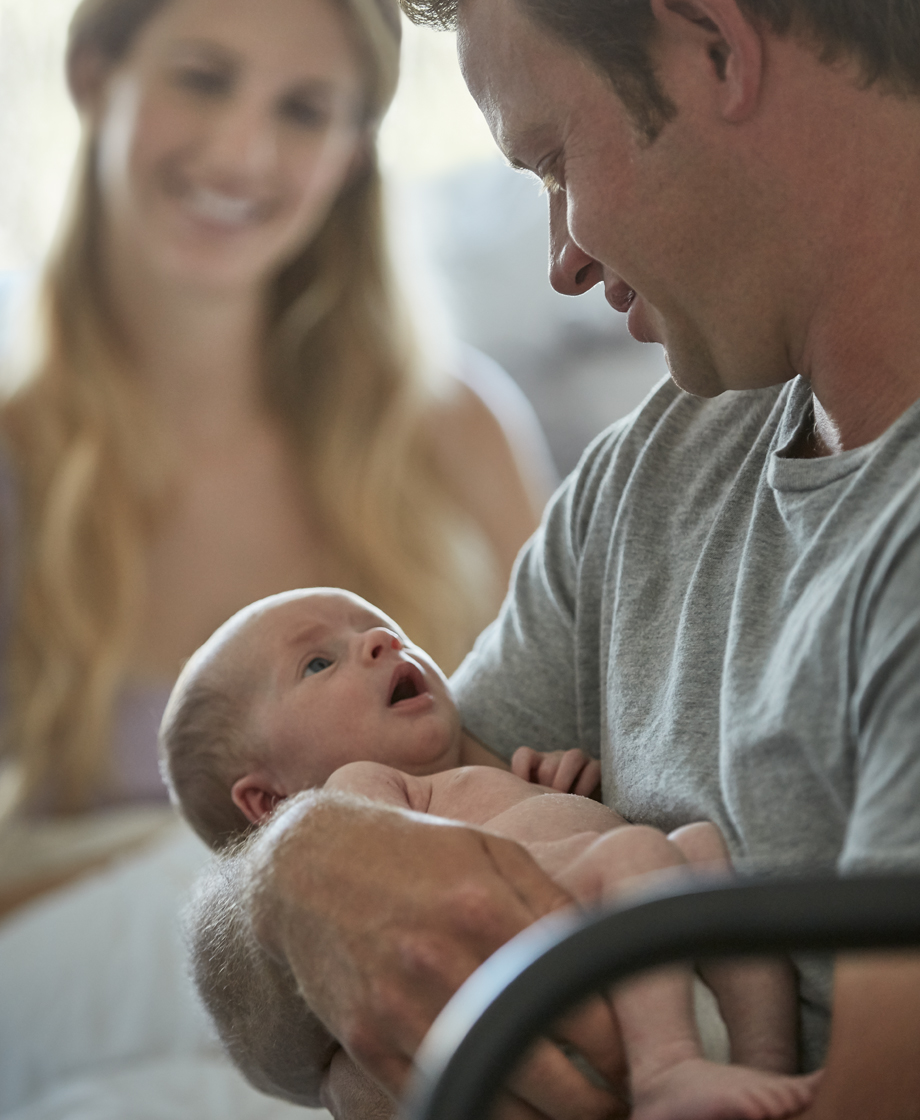 Play music softly or turn on a quiet fan so you won't wake up because of every new sound your baby makes.