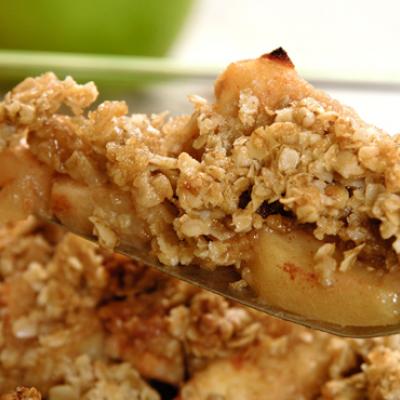 Finish off your meal with an apple crisp, just like Grandma used to make!